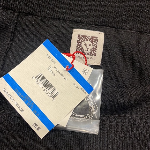 Anne Klein black knit skirt -Sz XL-new - Picture 4 of 5